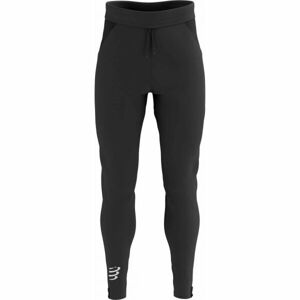 Compressport HYBRID SEAMLESS HURRICANE PANTS Férfi szélálló nadrág futáshoz, fekete, méret S