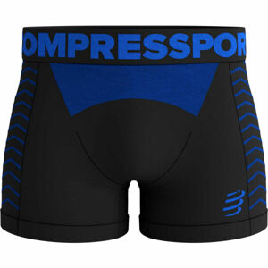 Compressport SEAMLESS BOXER fekete M - Férfi funkcionális boxeralsó