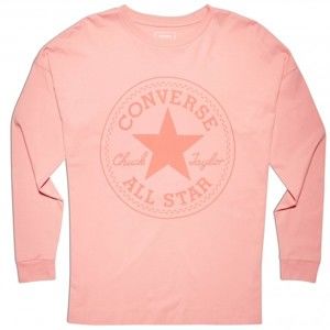 Converse CORE CP LONG SLEEVE TEE rózsaszín L - Hosszú ujjú női póló