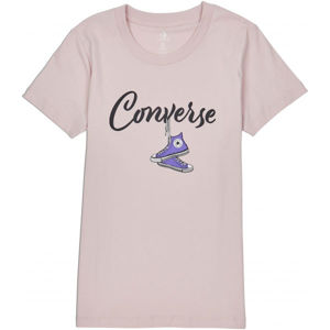 Converse HANGIN OUT CHUCK CLASSIC TEE Női póló, rózsaszín, méret M