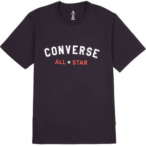 Rövid ujjú póló Converse Converse All Star T-Shirt Schwarz F001