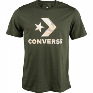 Converse CAMO FILL GRAPPHIC TEE Férfi póló, khaki, méret S