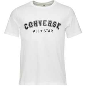 Converse CLASSIC FIT ALL STAR SINGLE SCREEN PRINT TEE Uniszex póló, fehér, méret