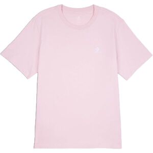 Converse CLASSIC LEFT CHEST SS TEE Férfi póló, rózsaszín, méret