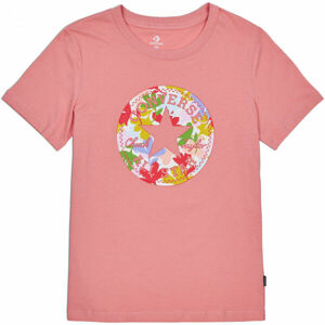 Converse FLOWER VIBES CHUCK PATCH CLASSIC TEE Női póló, rózsaszín, méret M
