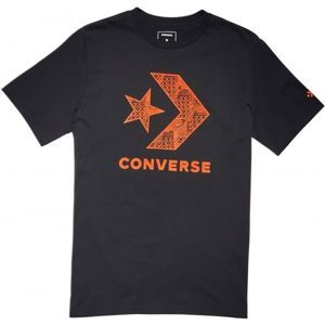 Converse STAR CHEVRON SNEAKER TEE fekete S - Férfi póló