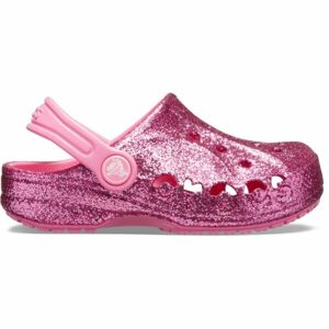 Crocs BAYA GLITTER CLOG rózsaszín C13 - Gyerek papucs