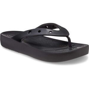Crocs CLASSIC PLATFORM FLIP W Női flip-flop papucs, fekete, veľkosť 39/40