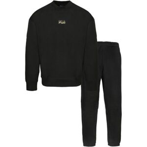 Fila IN BRUSHED COTTON FLEECE Uniszex pizsama, fekete, veľkosť L
