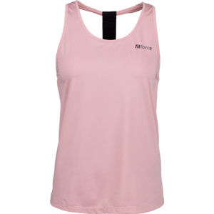Fitforce KAPALI Női fitness top, rózsaszín,fekete, méret