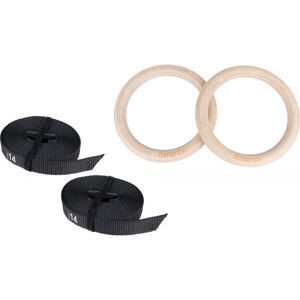 Fitforce GYM RING SET Fa tornagyűrű, fekete, méret os