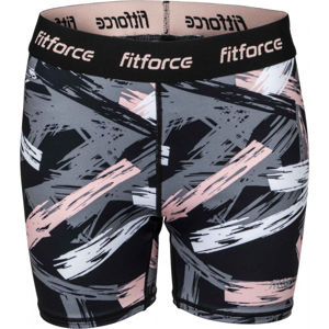 Fitforce SOLTE Női fitness rövidnadrág, fekete, veľkosť XL