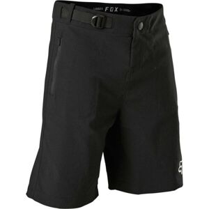 Fox RANGER SHORT W/LINE YTH Gyerek kerékpáros rövidnadrág, fekete, méret 22