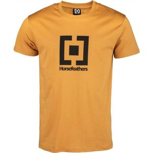 Horsefeathers BASE T-SHIRT Férfi póló, sárga, méret XL