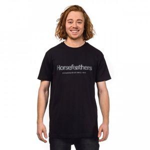 Horsefeathers QUARTER T-SHIRT fekete XL - Férfi póló