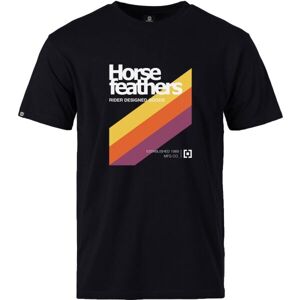 Horsefeathers VHS Férfi póló, fekete, méret