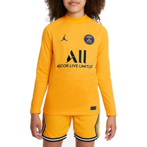 Hosszú ujjú póló Jordan Paris Saint-Germain 2021/22 Stadium Goalkeeper Home Big Kids Long-Sleeve Soccer Jersey