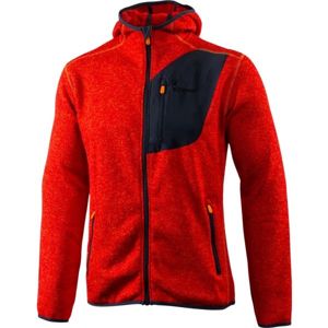 Klimatex ADIS Férfi kapucnis outdoor pulóver, piros, méret S