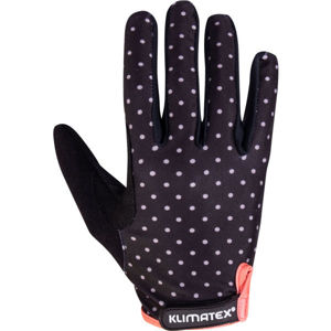 Klimatex NINE Női ujjas kerékpáros kesztyű, fekete, méret M