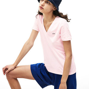 Lacoste S TEE-SHIRT világos rózsaszín 34 - Női póló