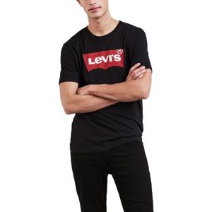 Levi's GRAPHIC SET-IN NECK Férfi póló, fekete, méret M