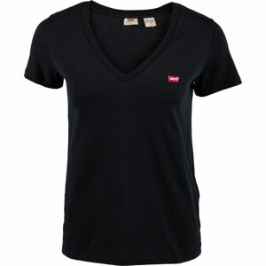 Levi's PERFECT V-NECK TEE SHIRT Női póló, fekete, veľkosť M