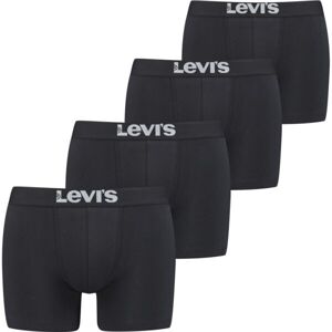Levi's SOLID BASIC BRIEF 4P Férfi boxeralsó, fekete, veľkosť XL