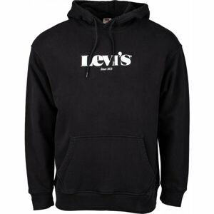 Levi's T2 RELAXED GRAPHIC PO MV LOGO Férfi pulóver, fekete, méret S