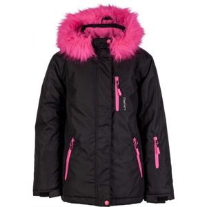 Lewro DARLEEN Lány snowboard kabát, fekete, veľkosť 140-146