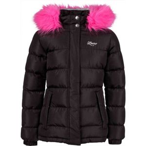 Lewro NAILA Lány steppelt kabát, fekete, méret 164-170