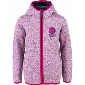 Lewro SOLON rózsaszín 116-122 - Gyerek fleece pulóver