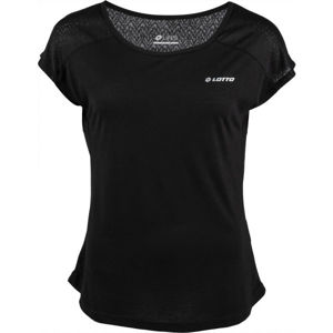 Lotto CHARIS Rövid ujjú női póló, fekete, méret M