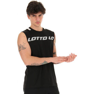 Lotto LOGO V TEE SL JS Férfi ujjatlan felső, fekete, méret XL