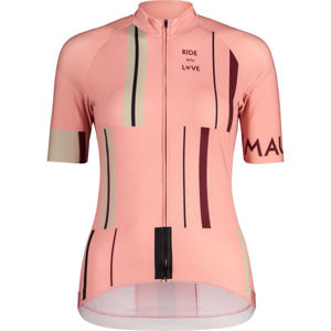 Maloja PURAM 1/2 rózsaszín XL - Női kerékpáros mez