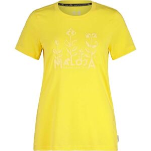 Maloja CURAGLIA W Női póló kerékpározáshoz, sárga, méret S