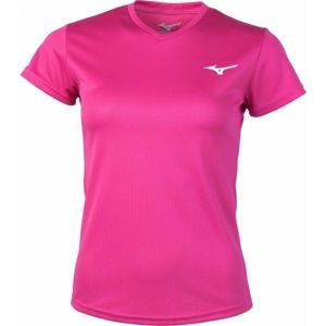 Mizuno DRYLITE TEE rózsaszín XL - Női póló futáshoz