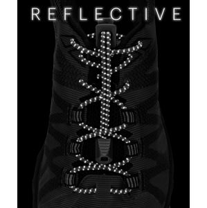 Nathan Nathan Run Laces Reflective Cipőfűzők - Fekete - ks