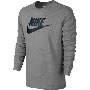 Nike TEE-FUTURA ICON LS szürke L - Férfi póló