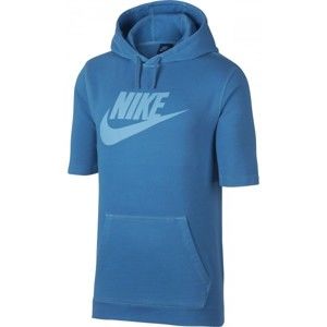 Nike SPORTSWEAR HOODIE PO FT WASH kék M - Férfi pulóver