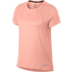 Nike RUN TOP SS rózsaszín XL - Női futópóló
