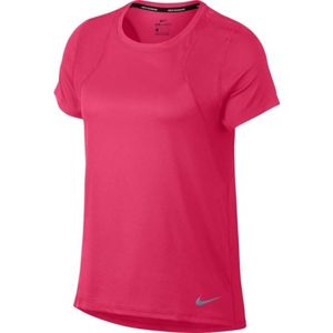 Nike RUN TOP SS rózsaszín L - Női póló futáshoz