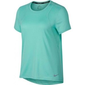 Nike RUN TOP SS kék L - Női póló futáshoz