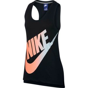 Nike SPORTSWEAR TANK LOGO FUTURA fekete S - Női top