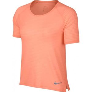 Nike MILER TOP BREATHE rózsaszín M - Női póló sportoláshoz