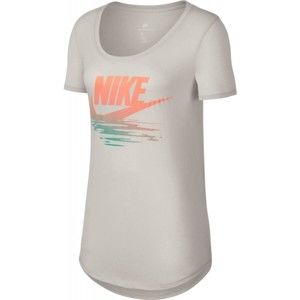 Nike TEE TB BF SUNSET fehér M - Női póló