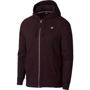 Nike NSW OPTIC HOODIE FZ borszínű L - Férfi  pulóver