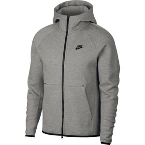 Nike NSW TCH FLC HOODIE FZ szürke XL - Férfi pulóver