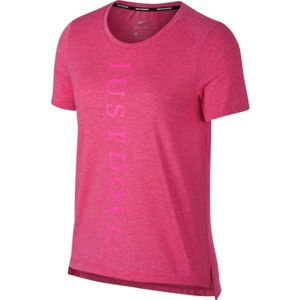 Nike MILER TOP SS JDI rózsaszín S - Női futópóló