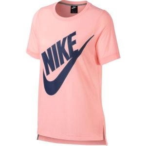 Nike NSW TOP SS PREP FUTURA rózsaszín L - Női póló