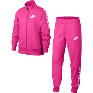 Nike NSW TRK SUIT TRICOT rózsaszín M - Lány melegítő szett